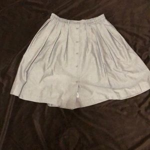 ModCloth Grey Button Skirt
